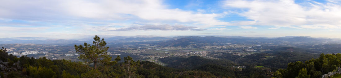 Panoramic view of landscape against sky