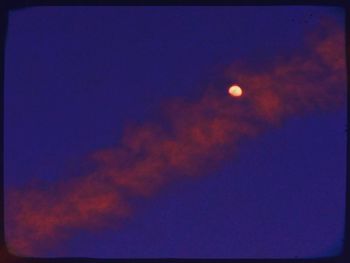 Low angle view of sky at sunset