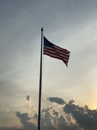 Low angle view of flag