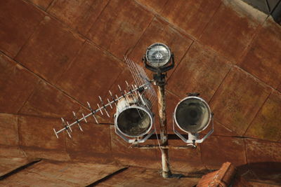 High angle view of electric lamp