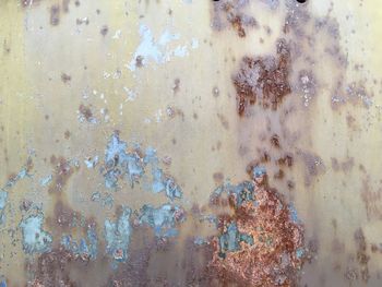 Full frame shot of rusty metal wall