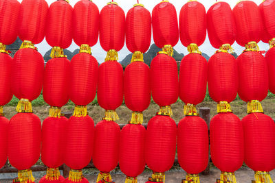 Full frame shot of chinese lanterns