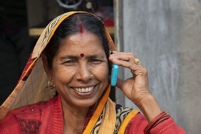 Portrait of a smiling young woman