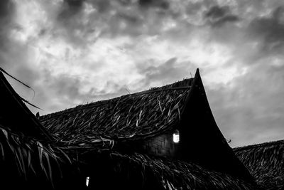 Low angle view of city against sky