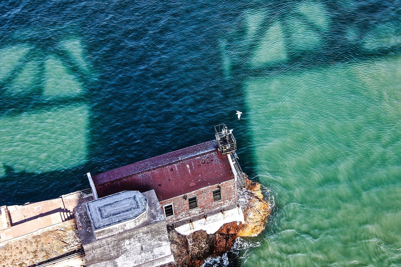 HIGH ANGLE VIEW OF SWIMMING POOL IN WATER