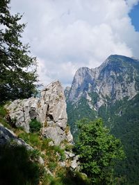 Scenic view of mountain against sky