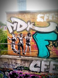 Graffiti on wall