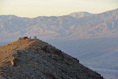 Scenic view of rocky mountains against sky