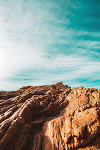 Scenic view of rocky mountains against sky