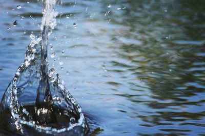 Close-up of water splashing