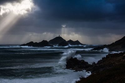 Scenic view of sea against sky