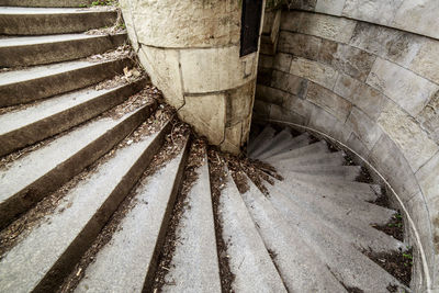 Old spiral stairs