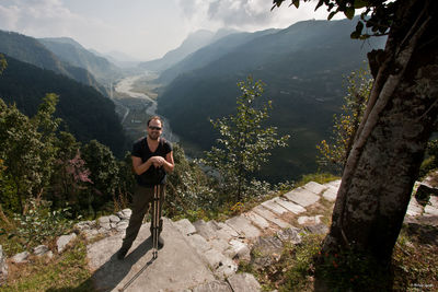 Scenic view of mountains