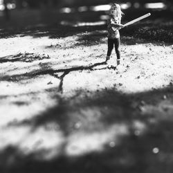 Woman standing in park