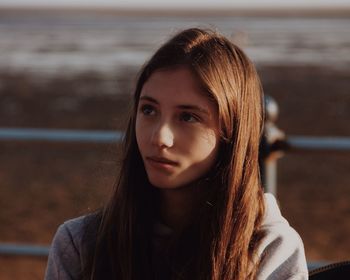 Close-up of teenage girl