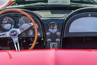 Close-up of vintage car