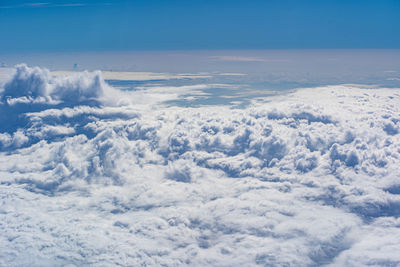 Aerial view of cloudscape