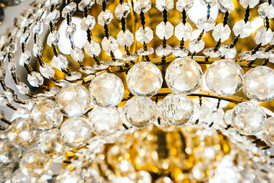 Full frame shot of chandelier