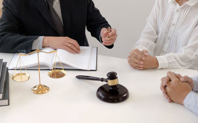 Group of people on table