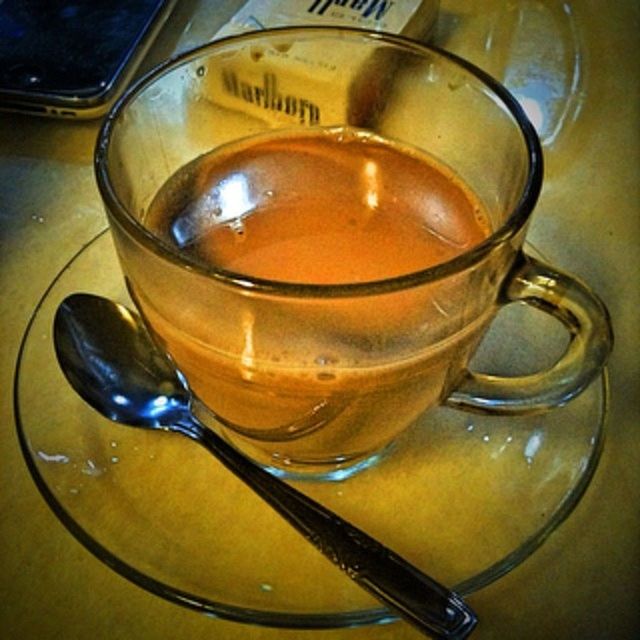 food and drink, drink, refreshment, indoors, freshness, still life, table, close-up, drinking glass, coffee - drink, coffee cup, frothy drink, spoon, beverage, healthy eating, high angle view, saucer, coffee, glass - material, no people