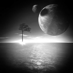 Scenic view of sea against sky