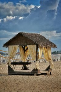 Lifeguard hut on beach