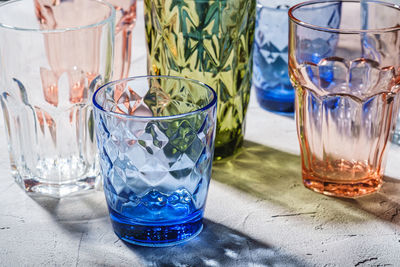 Close-up of drink in glass on table