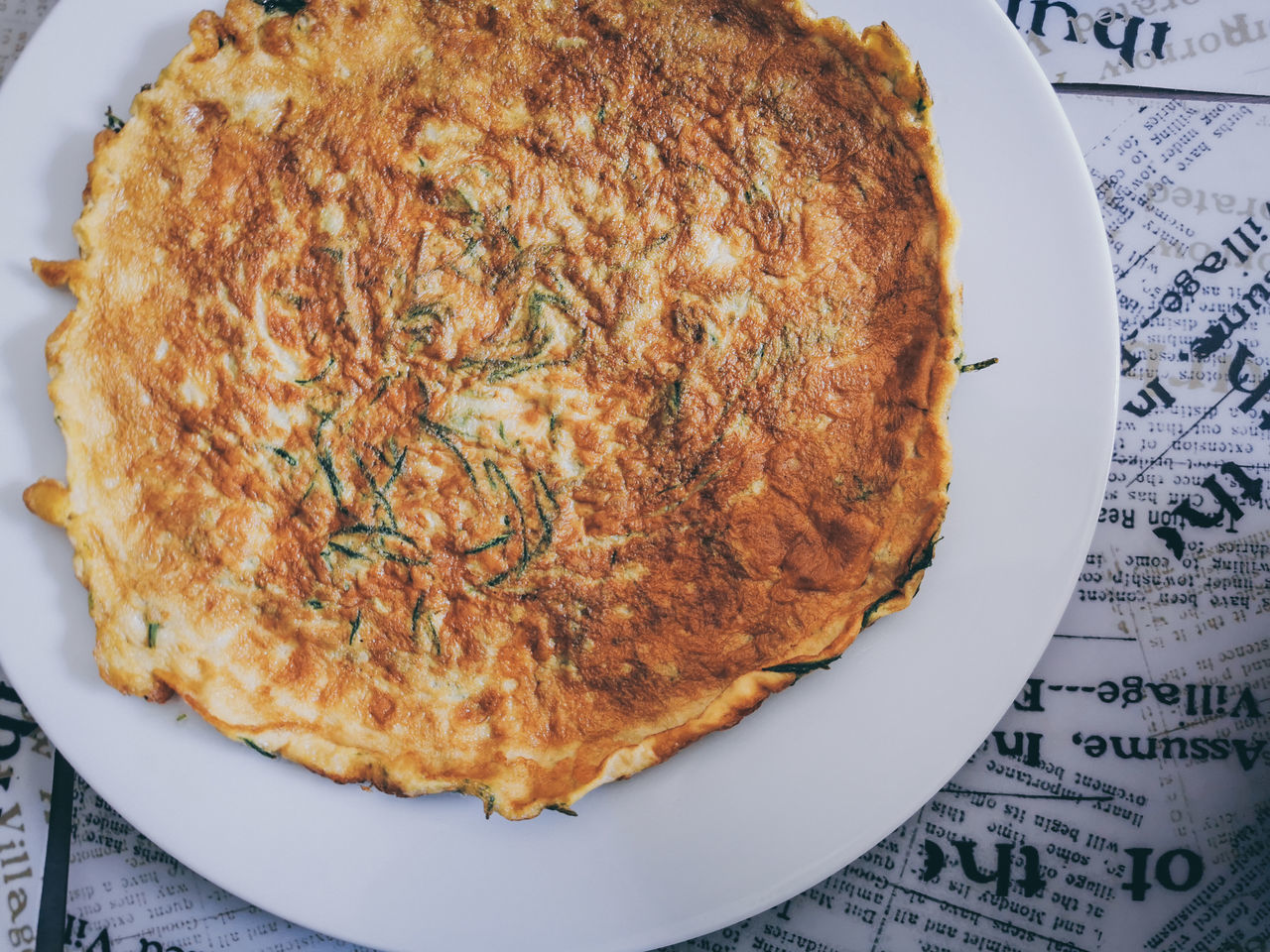 HIGH ANGLE VIEW OF BREAKFAST SERVED ON PLATE