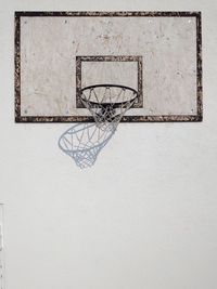 View of basketball hoop against wall