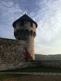 Low angle view of castle against sky