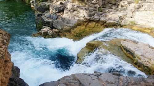 Rocks in water