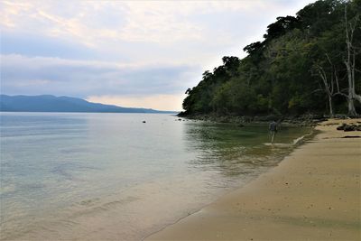 Scenic view of sea against sky