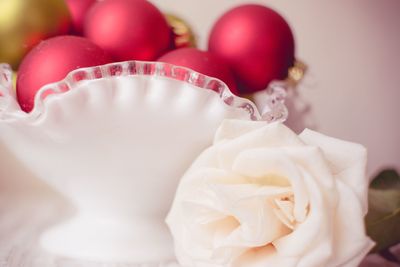 Close-up of cake on table
