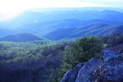 Scenic view of mountains