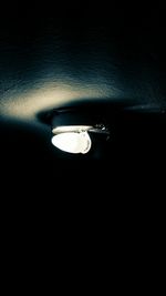 Illuminated lights at night