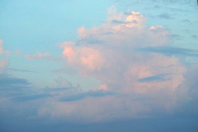 Low angle view of clouds in sky