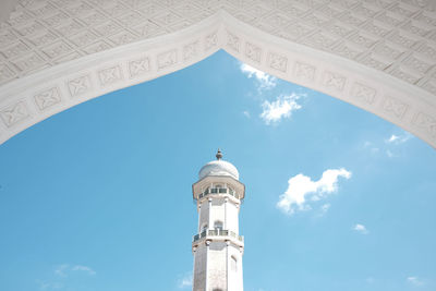 Low angle view of historical building against sky