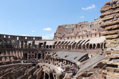 In the city of rome the symbol of the power of ancient rome, the colosseum.