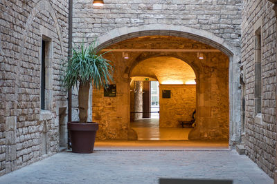 Entrance of historic building