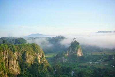 Scenic view of landscape against sky