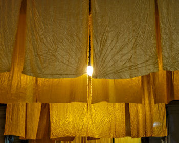Low angle view of curtain