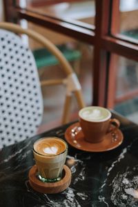 Close-up of coffee on table