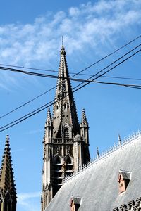 Low angle view of buildings against sky