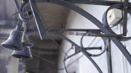 Close-up of bicycle wheel