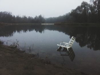 Scenic view of calm lake