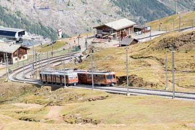 Train on railroad track