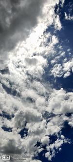 Low angle view of clouds in sky