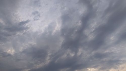 Low angle view of clouds in sky