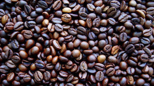 Full frame shot of coffee beans