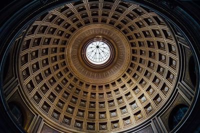 Low angle view of ceiling of cathedral